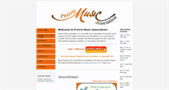 Desktop Screenshot of prairiemusic.com