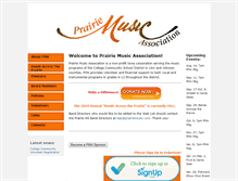 Tablet Screenshot of prairiemusic.com